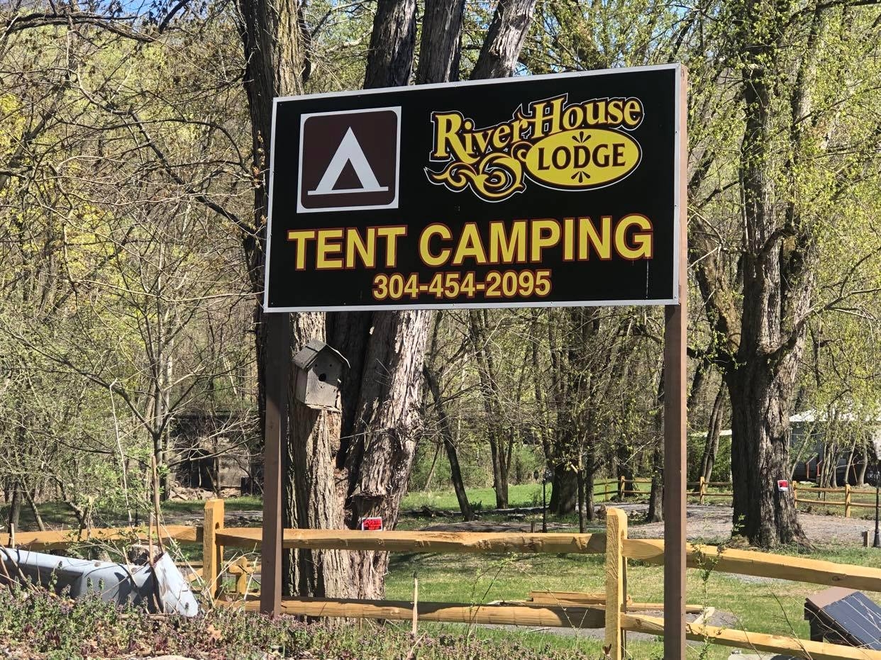The sign for the campground
