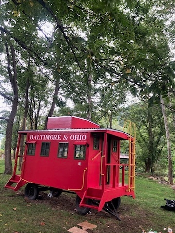 A closer view of one of the campsites