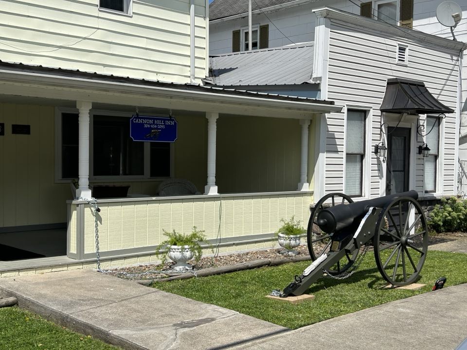 The front of the lodge